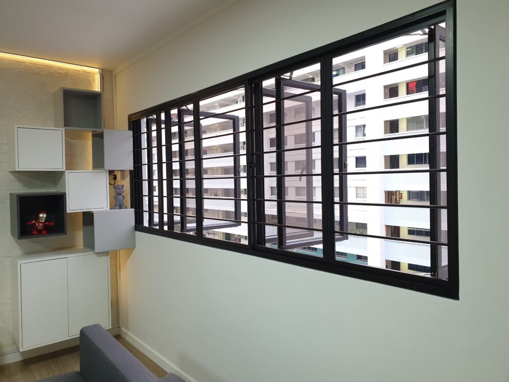 Interior And Exterior Polished Aluminium Window Grill